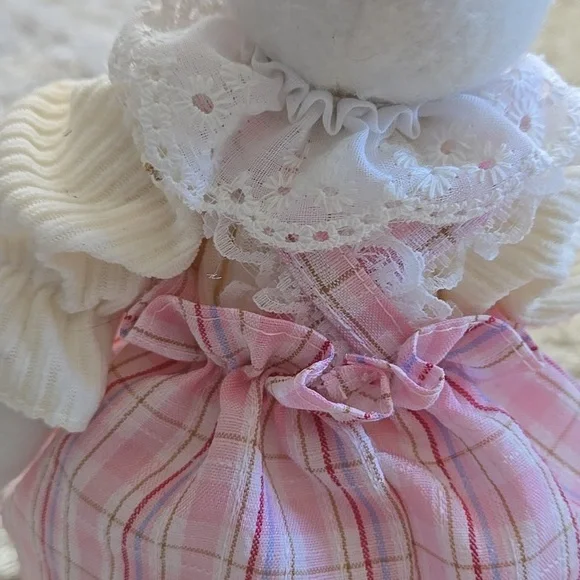 Spring Decor Avon Dolled Up Bunny Easter Home Girl Dress - Picture 16 of 17